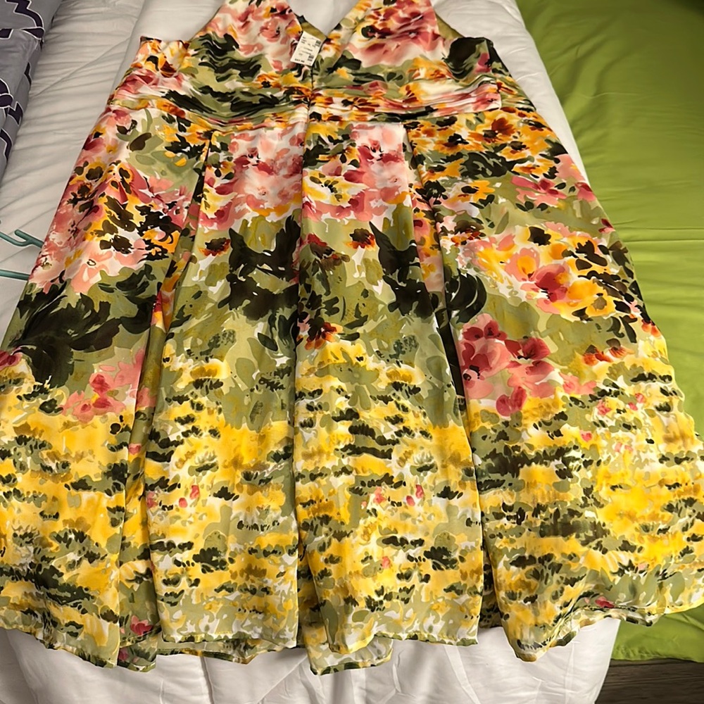 Floral multi color dress